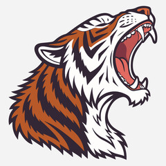 Tiger Sticker vector art