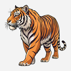 Tiger Sticker vector art