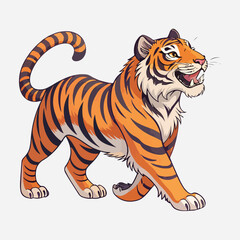 Tiger Sticker vector art