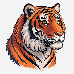 Tiger Sticker vector art