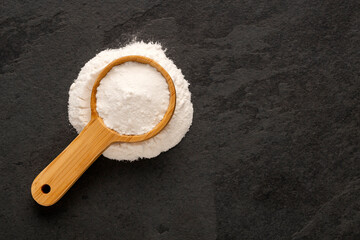 Baking Soda - Crystalline Solid compound in spoon