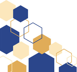 Obraz premium Hexagonal Geometric Corner