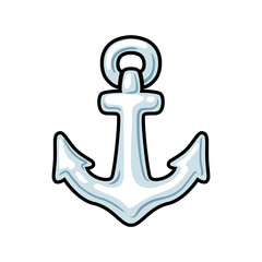 anchor vector icon on white background