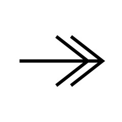 black line arrow element