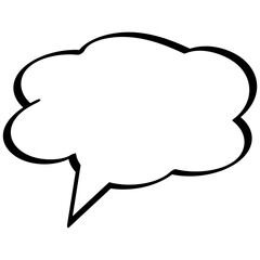 vector blank speech bubbles icon 
