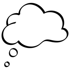 vector blank speech bubbles icon 