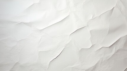 Fototapeta premium Crumpled White Paper Texture – Wrinkled Background for Creative Design Projects