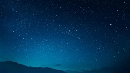 Naklejka premium Captivating celestial display of stars and the Milky Way.