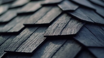 A roofer applying shingles to a sloped roof. Featuring care and skill