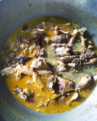 Opor ayam, a creamy coconut-based vegetable curry that’s a staple dish during Eid al-Fitr celebrations in Indonesia