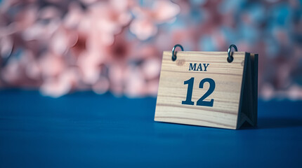 may 12th date note text background flowers ai 
