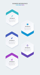Vertical progress bar featuring 5 arrow-shaped elements, symbolizing the five stages of business strategy and progression. Clean timeline infographic design template. Vector for mobile presentation.