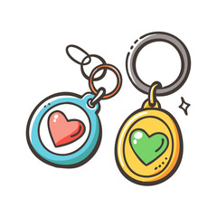 keychains icon, keychains vector illustration-simple illustration of keychains, perfect for keychains logos and icons