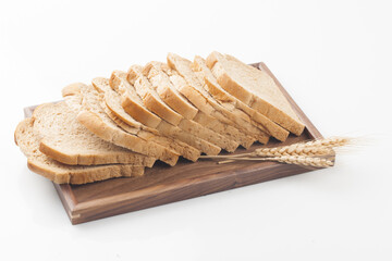 A staple bread made by mixing yeast into flour, kneading it, and baking it.