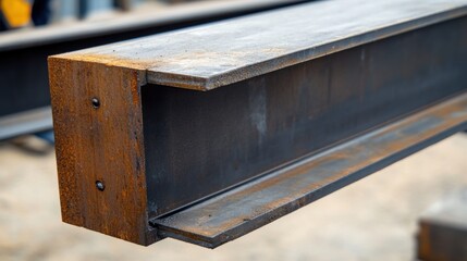 A welder using a torch to join steel beams. Featuring expertise and focus