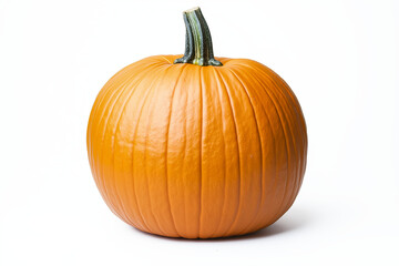 Obraz premium A whole fresh pumpkin, isolated on a white background
