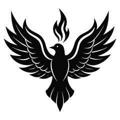 Dove with Wings Like Rising Flames