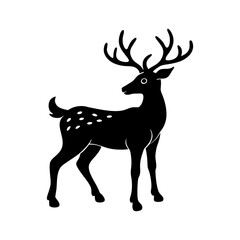 Reindeer Silhouette vector illustration