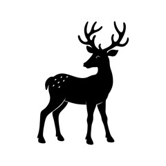 Reindeer Silhouette vector illustration