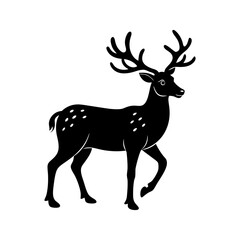Reindeer Silhouette vector illustration
