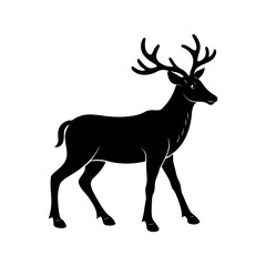 Reindeer Silhouette vector illustration