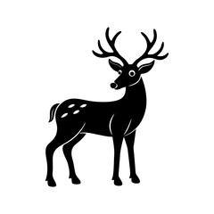 Reindeer Silhouette vector illustration