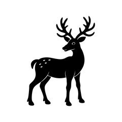 Reindeer Silhouette vector illustration