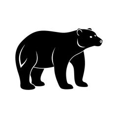 Polar Bear Silhouette vector illustration