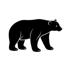 Polar Bear Silhouette vector illustration