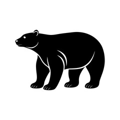 Polar Bear Silhouette vector illustration