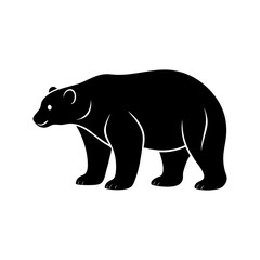 Polar Bear Silhouette vector illustration