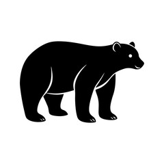 Polar Bear Silhouette vector illustration