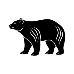 Polar Bear Silhouette vector illustration