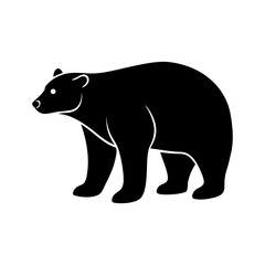 Polar Bear Silhouette vector illustration