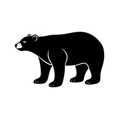 Polar Bear Silhouette vector illustration