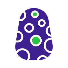 Festive Spotted Pattern in Purple and Green Hues