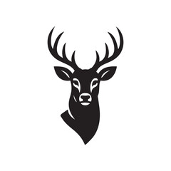 Fototapeta premium deer head silhouette