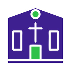 Obraz premium Stylized Religious Building Graphic Illustration