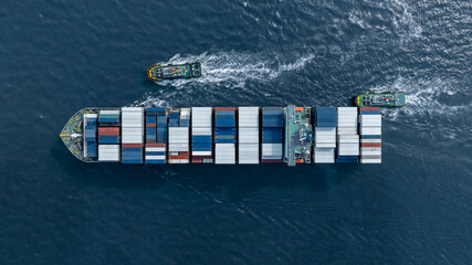 Container ship cargo freight shipping international, Global business freight shipping import export...