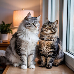 러블리한 고양이 가족