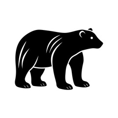 Polar Bear Silhouette vector illustration