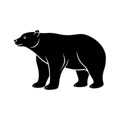 Polar Bear Silhouette vector illustration