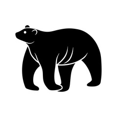 Polar Bear Silhouette vector illustration