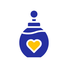 Aromatic Love: Heart Infused Perfume Bottle Icon