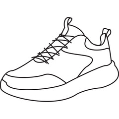 Line Shoes Illustration