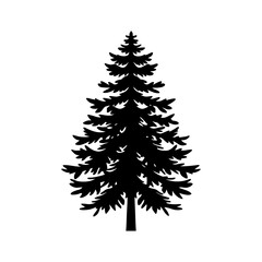 Pine Tree Silhouette vector illustration