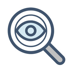 Eye Inside Magnifier Search Icon Design