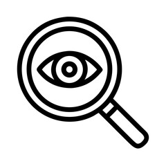 Eye Inside Magnifier Search Icon Design