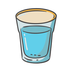 shot glass icon, shot glass vector illustration-simple illustration of shot glass, perfect for shot glass logos and icons