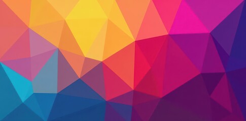 Obraz premium Abstract colorful polygon vector frame, bright hues , graphic, abstract background, polygonal